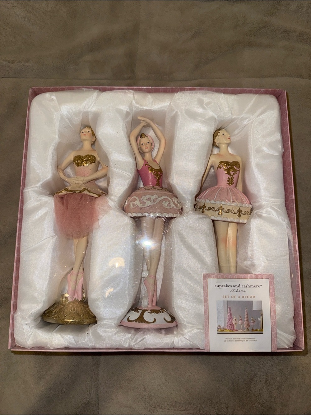 Pink Ballerina Figurine Set - Cupcakes & Cashmere